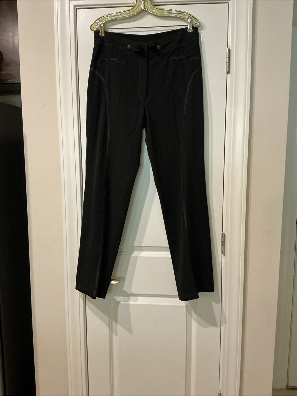 Black Women's Stretch Ponte Pants